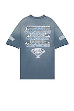 Balenciaga Medium Fit T-Shirt in Washed Blue, view 2, click to view large image.