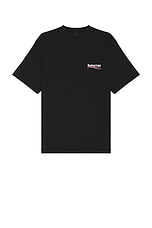 Balenciaga Large Fit T-Shirt in Black & White, view 1, click to view large image.