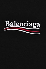 Balenciaga Large Fit T-Shirt in Black & White, view 3, click to view large image.