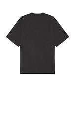 Balenciaga Medium Fit T-Shirt in Washed Black & Blue, view 2, click to view large image.