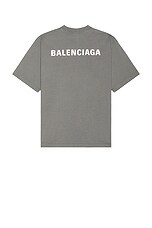 Balenciaga Medium Fit T-Shirt in Grey & Reflective | FWRD Balenciaga Medium Fit T-Shirt in Grey & Reflective | FWRD