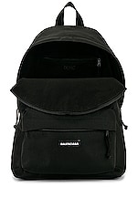 Balenciaga Explorer Backpack in Black, view 4, click to view large image.