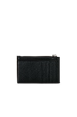 Balenciaga Zip Wallet in Black & White, view 2, click to view large image.