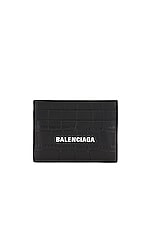 Balenciaga Cash Card Holder in Black, view 1, click to view large image.
