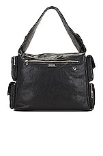 Balenciaga Superbusy Sling in Black, view 2, click to view large image.