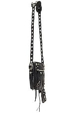 Balenciaga Le Cag Crossbody Bag in Black, view 3, click to view large image.