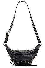 Balenciaga Le Cagole Belt Bag in Black, view 6, click to view large image.
