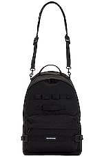 Balenciaga Army Backpack in Black, view 1, click to view large image.
