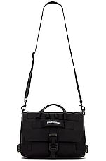 Balenciaga Army Messenger Bag in Black, view 5, click to view large image.