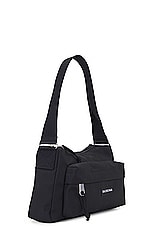 Balenciaga Explorer Sling Pouch Bag in Black, view 3, click to view large image.