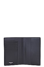 Balenciaga Passport Holder Wallet in Black, view 5, click to view large image.