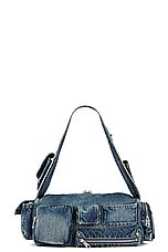 Balenciaga Superbus Sling Bag in Vintage Blue, view 1, click to view large image.