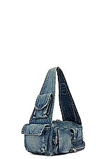 Balenciaga Superbus Sling Bag in Vintage Blue, view 3, click to view large image.