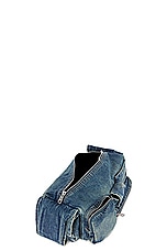 Balenciaga Superbus Sling Bag in Vintage Blue, view 4, click to view large image.