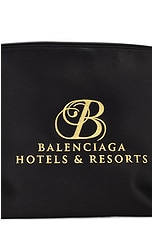 Balenciaga Hotel &amp; Resort Pouch in Black & Gold, view 6, click to view large image.