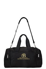 Balenciaga Hotel &amp; Res Gym Bag in Black & Gold, view 1, click to view large image.