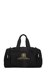 Balenciaga Hotel &amp; Res Gym Bag in Black & Gold, view 2, click to view large image.