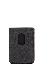 Balenciaga Cash Magnet Card Holder in Black, view 2, click to view large image.