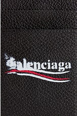 Balenciaga Cash Magnet Card Holder in Black, view 5, click to view large image.