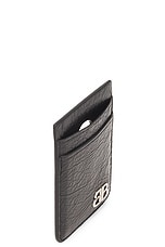 Balenciaga Monaco Phone Magnet Card Holder in Black, view 4, click to view large image.