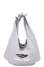 Balenciaga New Jersey Hobo in Heather Grey, view 1, click to view large image.