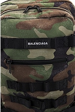 Balenciaga Army Space Backpack S in Dark Camo, view 6, click to view large image.