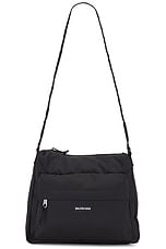 Balenciaga Explorer Sling Hobo in Black, view 1, click to view large image.