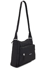 Balenciaga Explorer Sling Hobo in Black, view 3, click to view large image.