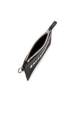 Balenciaga Cash Card Keyring in Black & White, view 5, click to view large image.