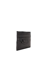 Balenciaga Neo Class Card Holder in Black, view 3, click to view large image.