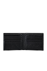 Balenciaga Cash Square Fold Wallet in Black, view 4, click to view large image.