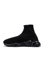 Balenciaga Speed Light Sneaker in Black, view 5, click to view large image.