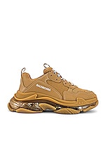 Balenciaga Triple S Clear Sole in Light Camel FWRD