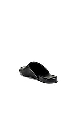 Balenciaga Cosy New BB Mule in Black, view 3, click to view large image.