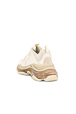 Balenciaga Triple S Sneaker in Off White, view 3, click to view large image.