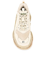 Balenciaga Triple S Sneaker in Off White, view 4, click to view large image.