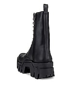 Balenciaga Bulldozer Low Lace Up Boot in Black, view 3, click to view large image.