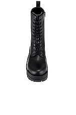 Balenciaga Bulldozer Low Lace Up Boot in Black, view 4, click to view large image.