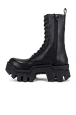 Balenciaga Bulldozer Low Lace Up Boot in Black, view 5, click to view large image.