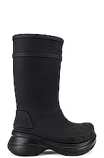 Balenciaga Crocs Boot in Black, view 1, click to view large image.