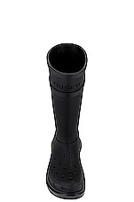 Balenciaga Crocs Boot in Black, view 4, click to view large image.