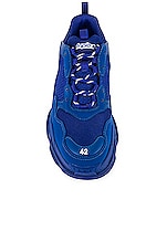 Balenciaga Triple S Sneaker in Blue, view 4, click to view large image.