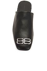 Balenciaga Cosy BB Mule in Black, view 4, click to view large image.