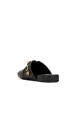 Balenciaga Cosy Cagole Slide in Black & Aged Gold, view 3, click to view large image.