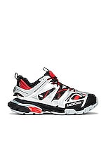 【BALENCIAGA】トラックトレーナーSilver/Red 1169 Buy Balenciaga Track Sneaker 'Black Red Silver' - 542023