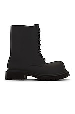 Balenciaga Steroid Bootie in Black, view 1, click to view large image.
