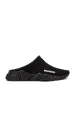 Balenciaga Speed Mule in Black, view 1, click to view large image.