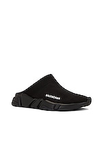 Balenciaga Speed Mule in Black, view 2, click to view large image.
