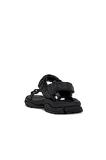 Balenciaga Tourist Sandal in Black, view 3, click to view large image.