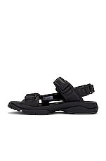 Balenciaga Tourist Sandal in Black, view 5, click to view large image.